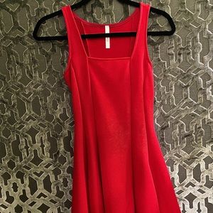 Red evening dress